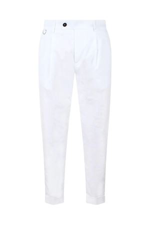 White pleat-detail trousers LOW BRAND | L1PSS256900A001